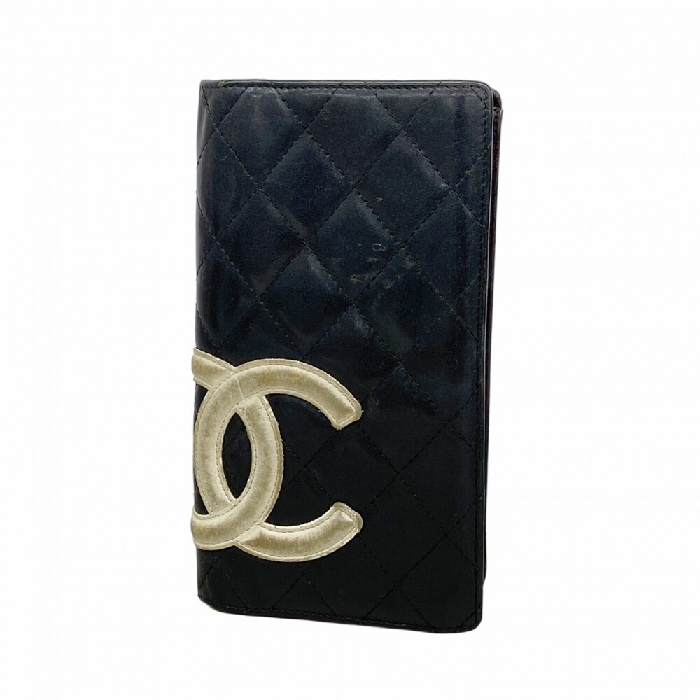 CHANEL Black Lambskin Leather Wallet - Picture 1 of 10